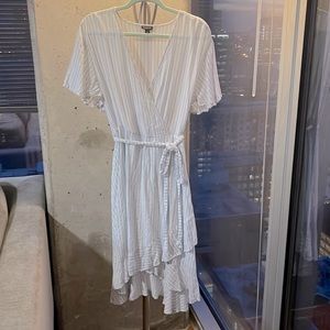 Blue and white striped summer dress (torrid)